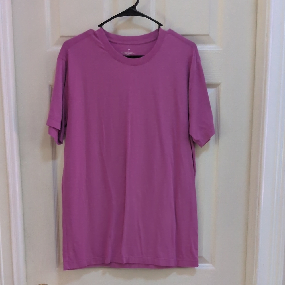Fabletics Men's 24-7 Short Sleeve Performance Tee Purple Size Medium